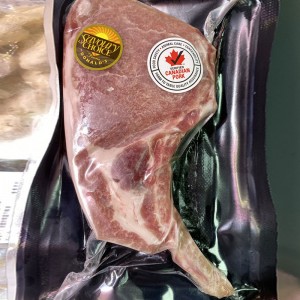 加拿大無激素保濕豬斧頭扒（350-460g)